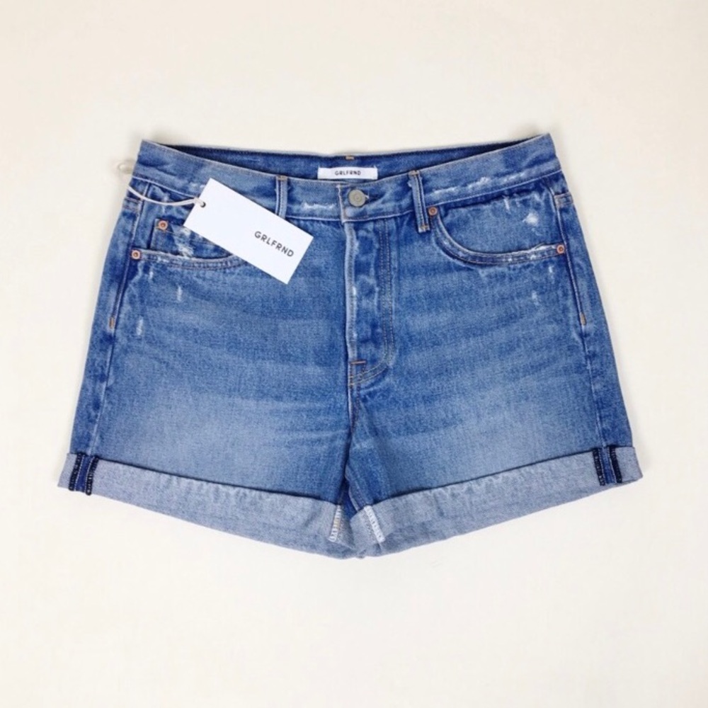 GRLFRND NWT Karlie Boyfriend Shorts size 25